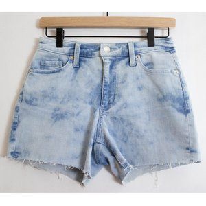 Universal Thread Stretch Denim Cut Off Jean Shorts - Light Blue Acid Wash - 2